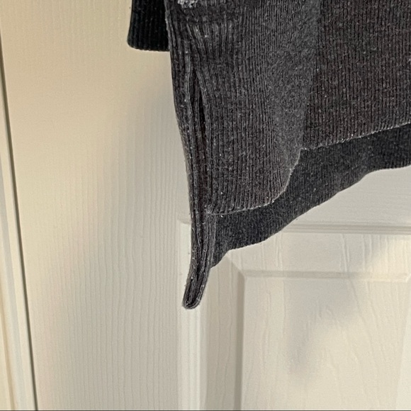 Lucky Brand 1X Cowl Neck Lightweight Gray Sweatshirt - Picture 4 of 9